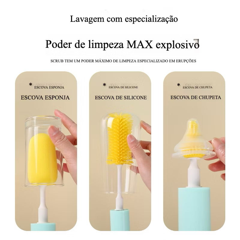Escova Elétrica de Silicone