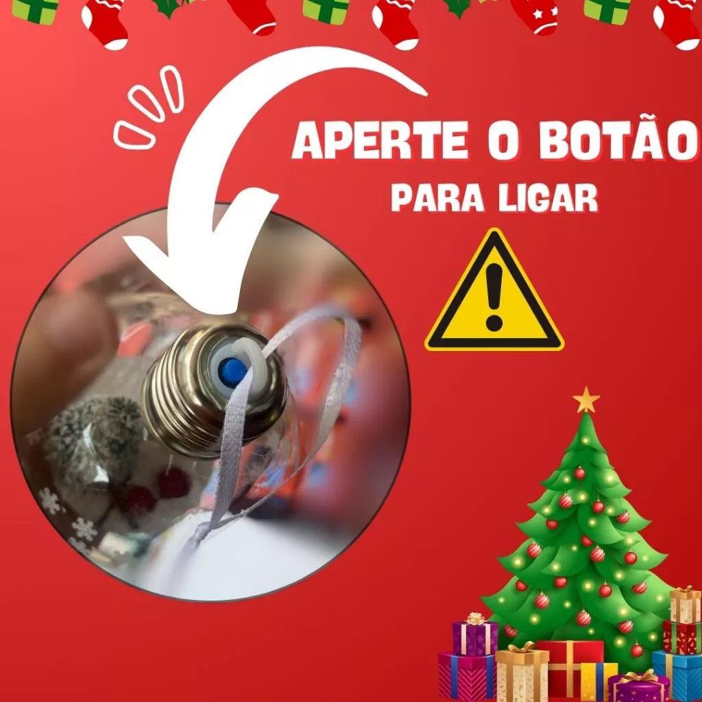 Enfeite de Árvore Kit 6 Bolas