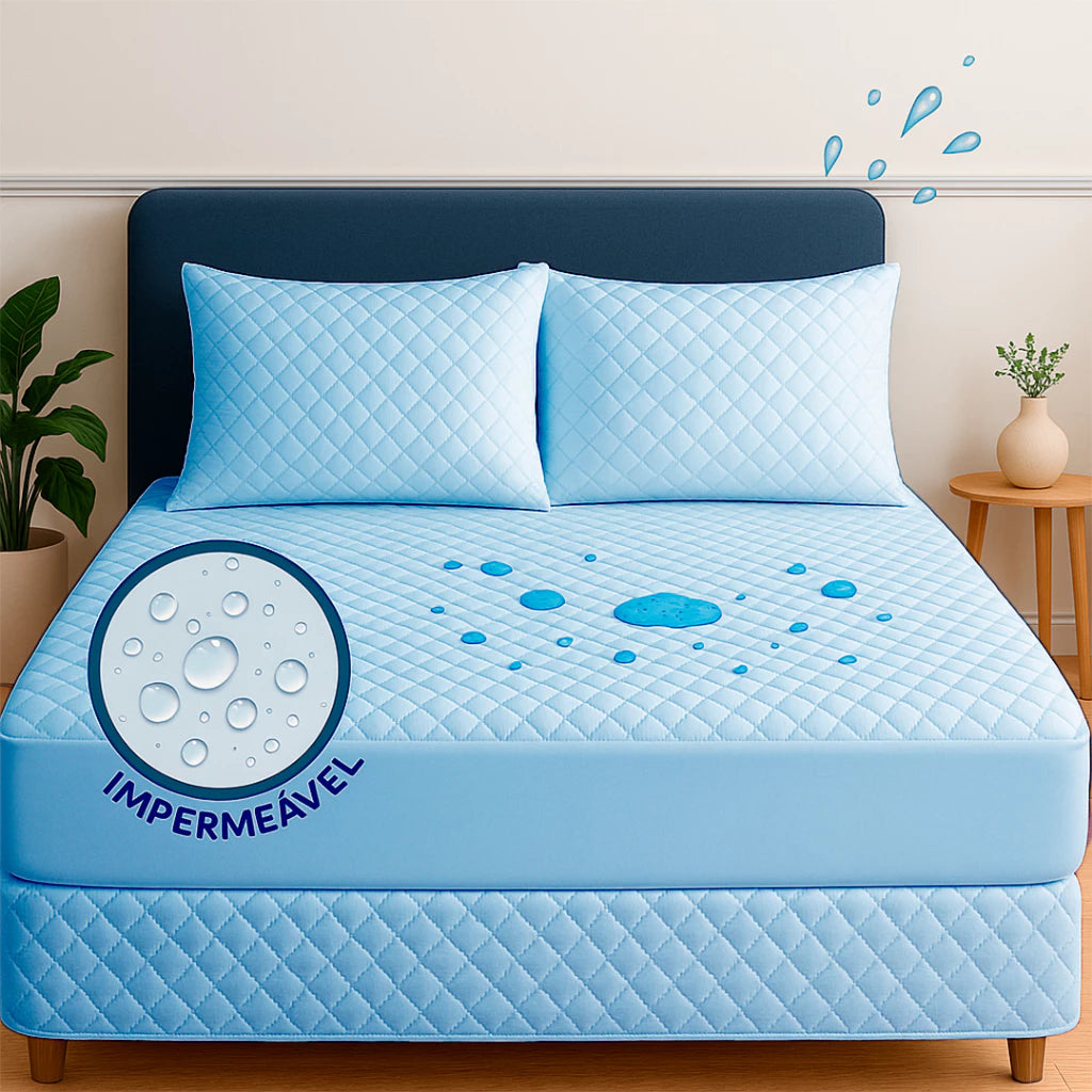 Protetor de Colchão Impermeável Premium (Compre 1 Leve 2)