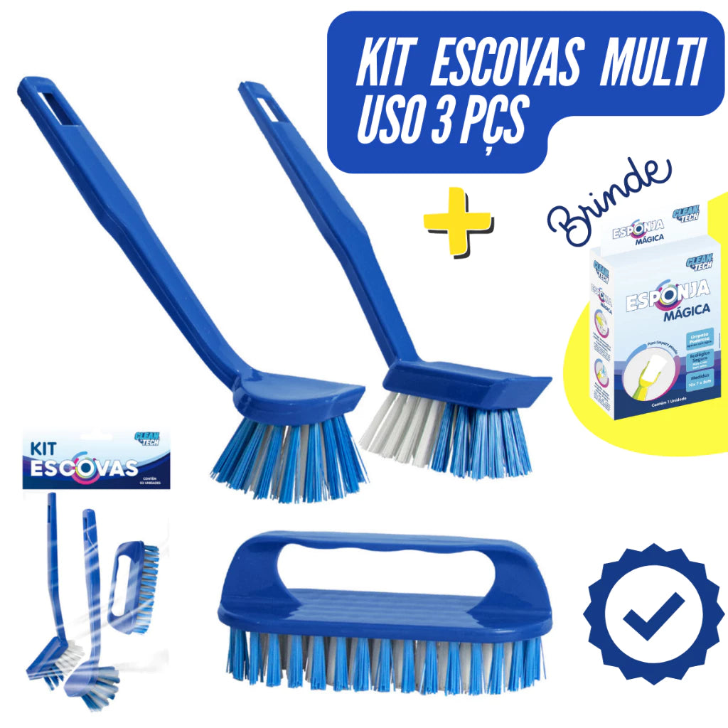 Kit Escova de Limpezas