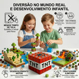 Kit 180 Bloco Magnéticos (Brinquedo Educativo)