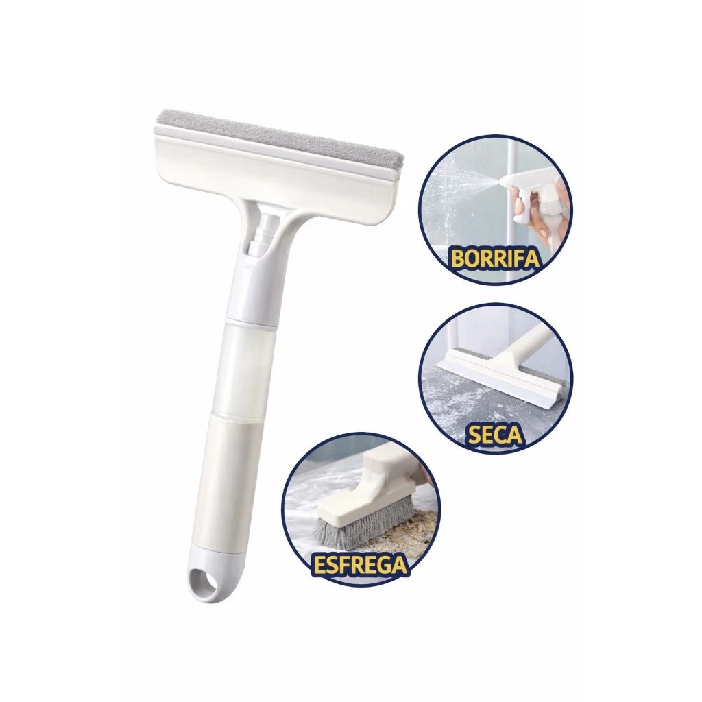Rodo Mágico 3 em 1 (Spray, Limpa e Seca)