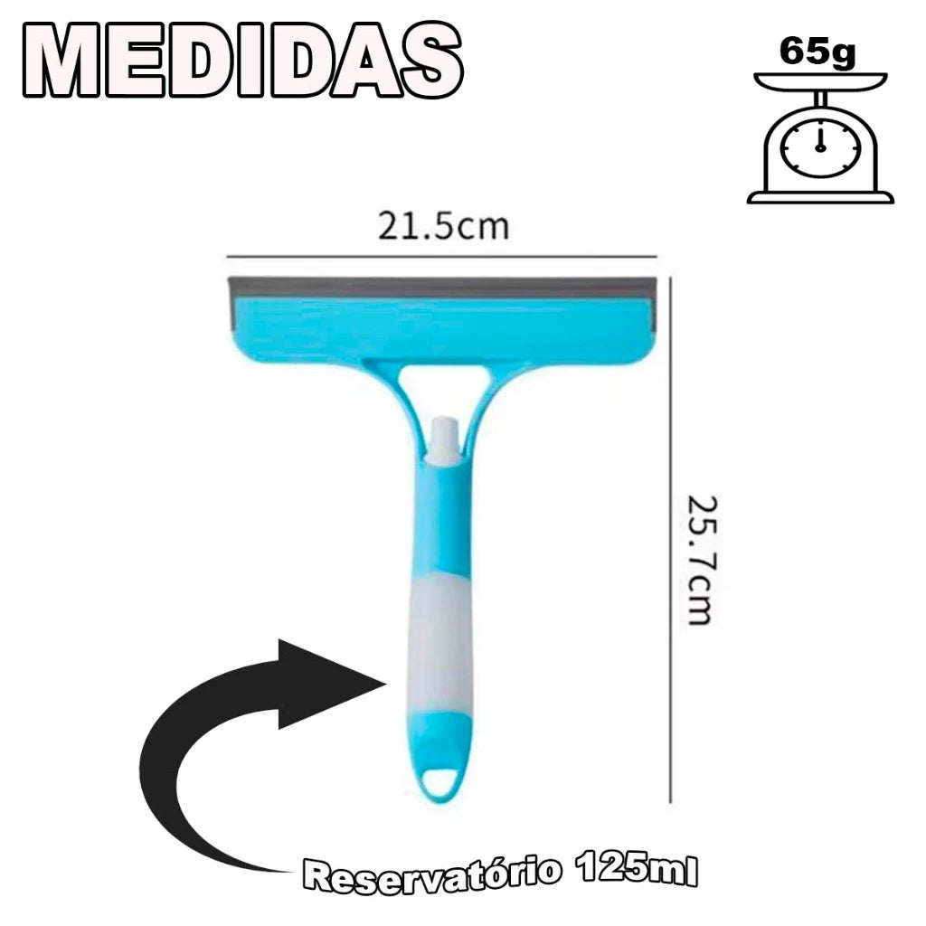 Rodo Mágico 3 em 1 (Spray, Limpa e Seca)