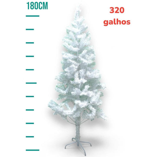 Árvore de Natal Branca (Pisca-Pisca Grátis)