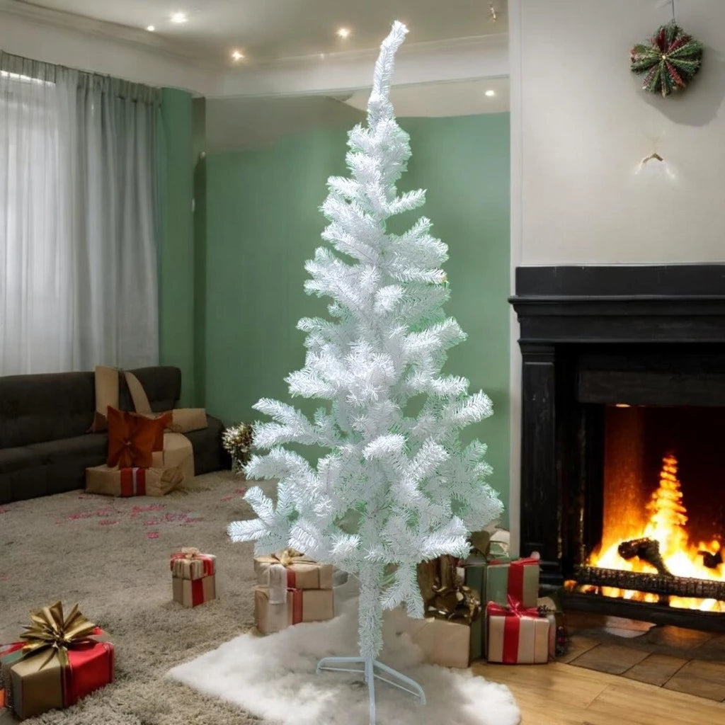 Árvore de Natal Branca (Pisca-Pisca Grátis)