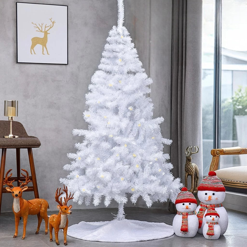 Árvore de Natal Branca (Pisca-Pisca Grátis)