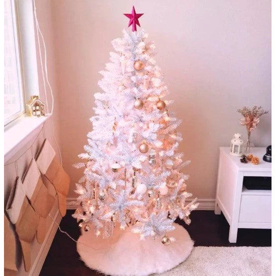 Árvore de Natal Branca (Pisca-Pisca Grátis)