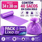 Saco de Lixo Lavanda ( 40 sacos)