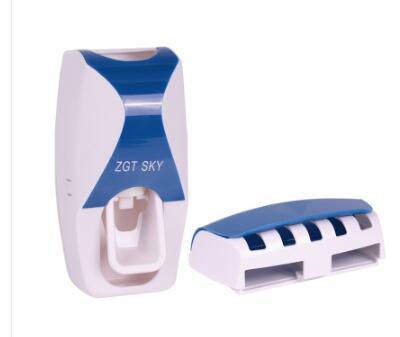 Dispensador Automático de Pasta de Dente e Suporte de Escovas